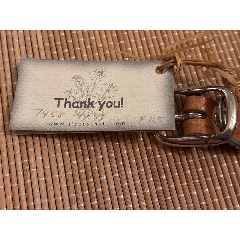 Schaussi's Alpen Schatz Leather Pet Collars Cow Accents Buckle, Set of 3